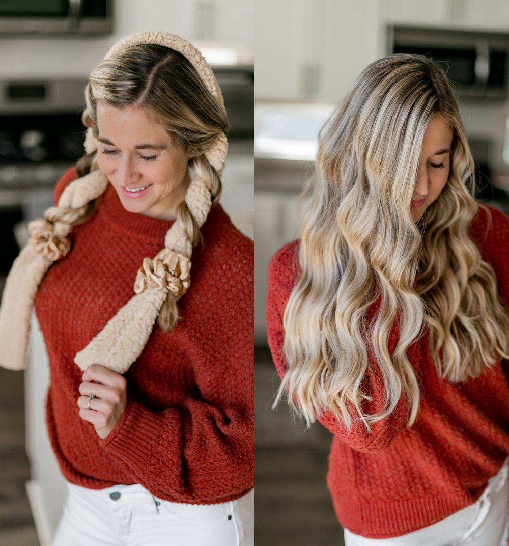 Real customer before and after using the CurlBand