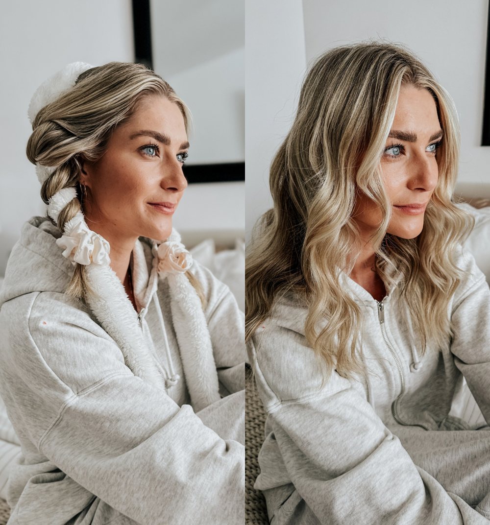 Real customer before and after using the CurlBand