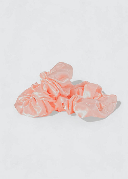 Pink - Silk Scrunchie Set